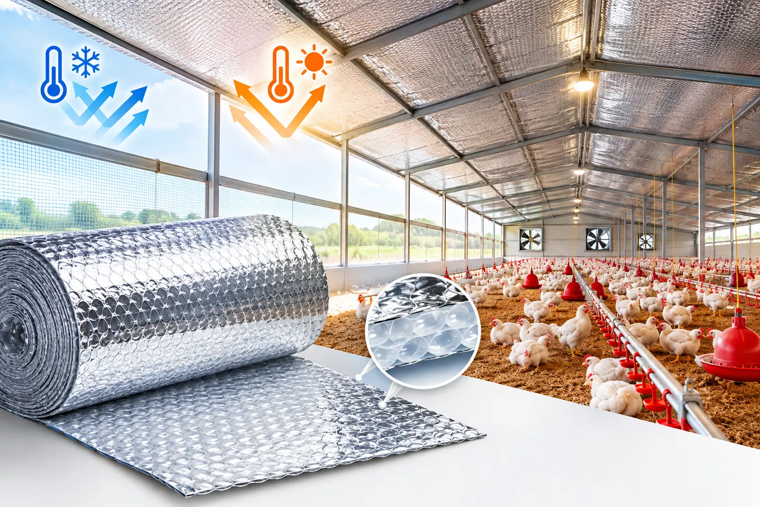 Thickness Is Suitable for Poultry Farm Insulation