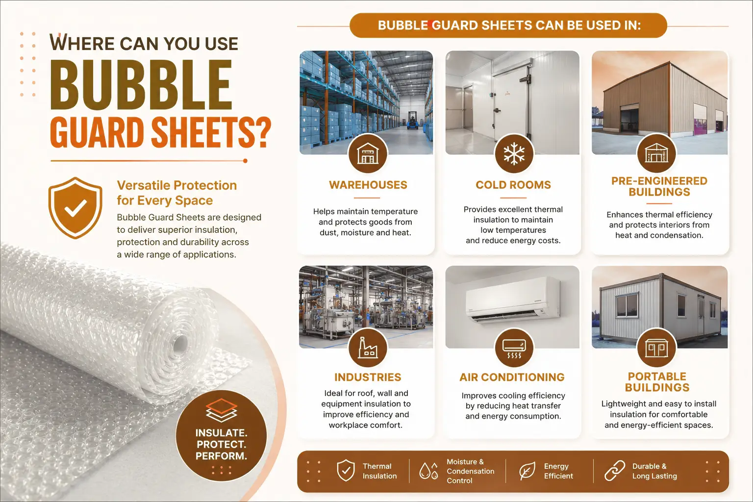 Bubble Guard Sheet Applications