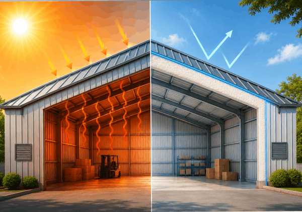 Heat Insulation in Metal Roof