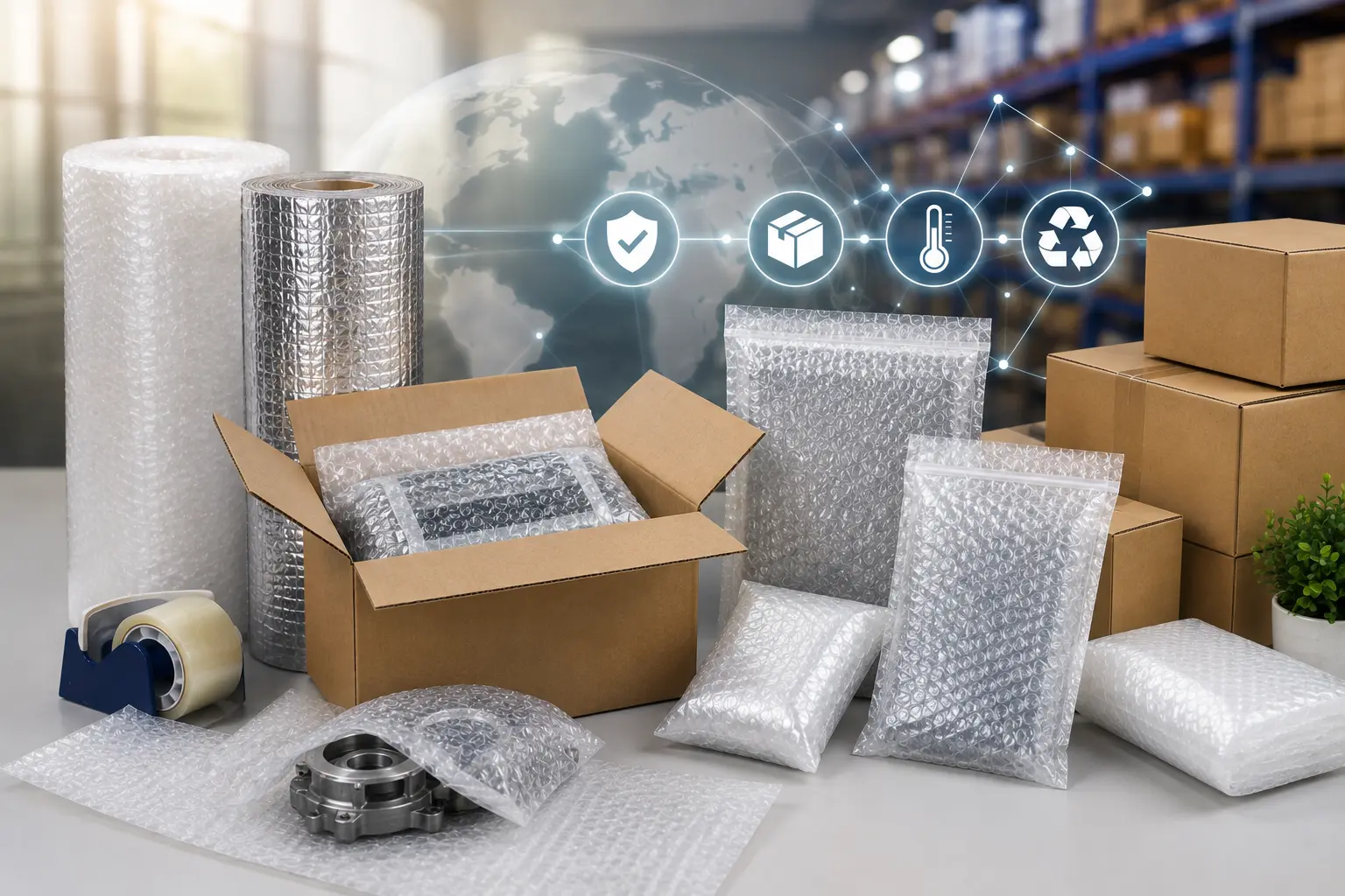Manufacturer of bubble wrap and pouhces